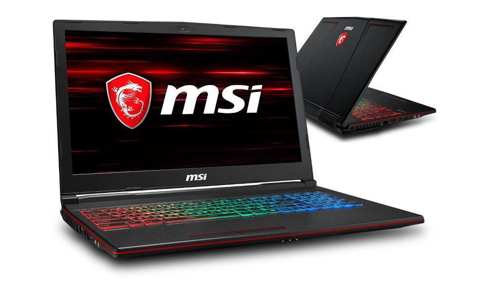 MSI GP63 - Mocno uszkodzona obudowa